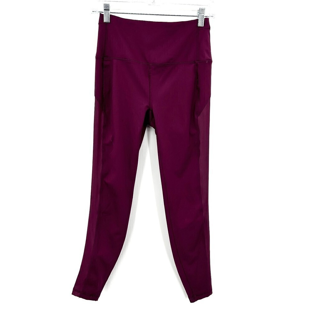 SPYDER Active Burgundy Skinny Stretch Workout Leggings Pants Size Small